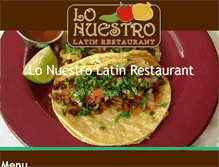 Tablet Screenshot of lonuestrolatinrestaurant.com